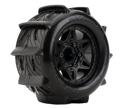 Powerhobby 1/10 Rooster 2.8 Belted Paddle Sand Snow Tires 12mm 14mm 17mm