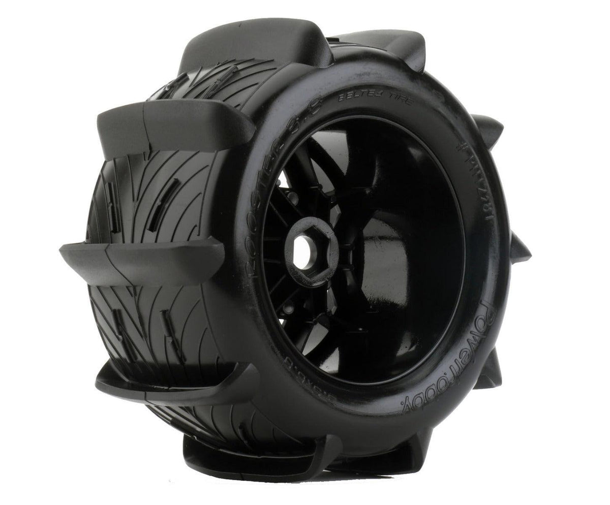 Powerhobby 1/8 Rooster 3.8 Belted Paddle Sand Snow Tires 17mm