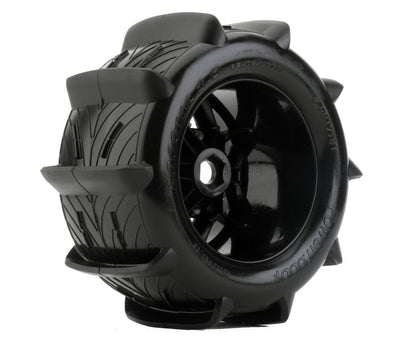 Powerhobby 1/8 Rooster 3.8 Belted Paddle Sand Snow Tires 17mm
