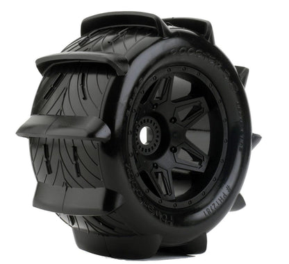 Powerhobby 1/8 Rooster 3.8 Belted Paddle Sand Snow Tires 17mm