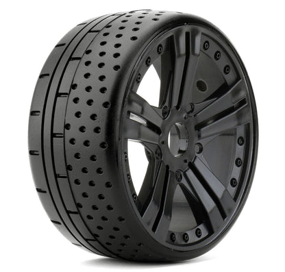 Powerhobby 1/8 GT Hot Dot Belted Mounted Tires 17mm Super Soft Compound
