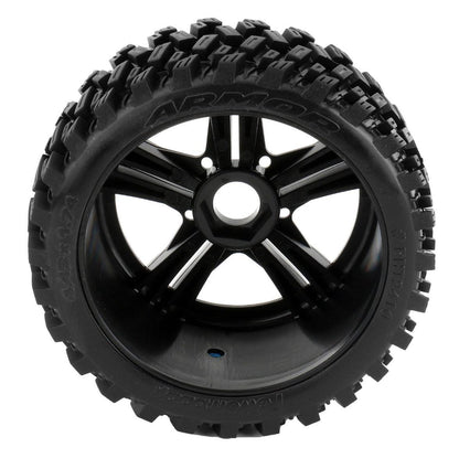 Powerhobby Armor 1/8 Buggy Belted All Terrain Mounted Tires 17MM Claw Wheels