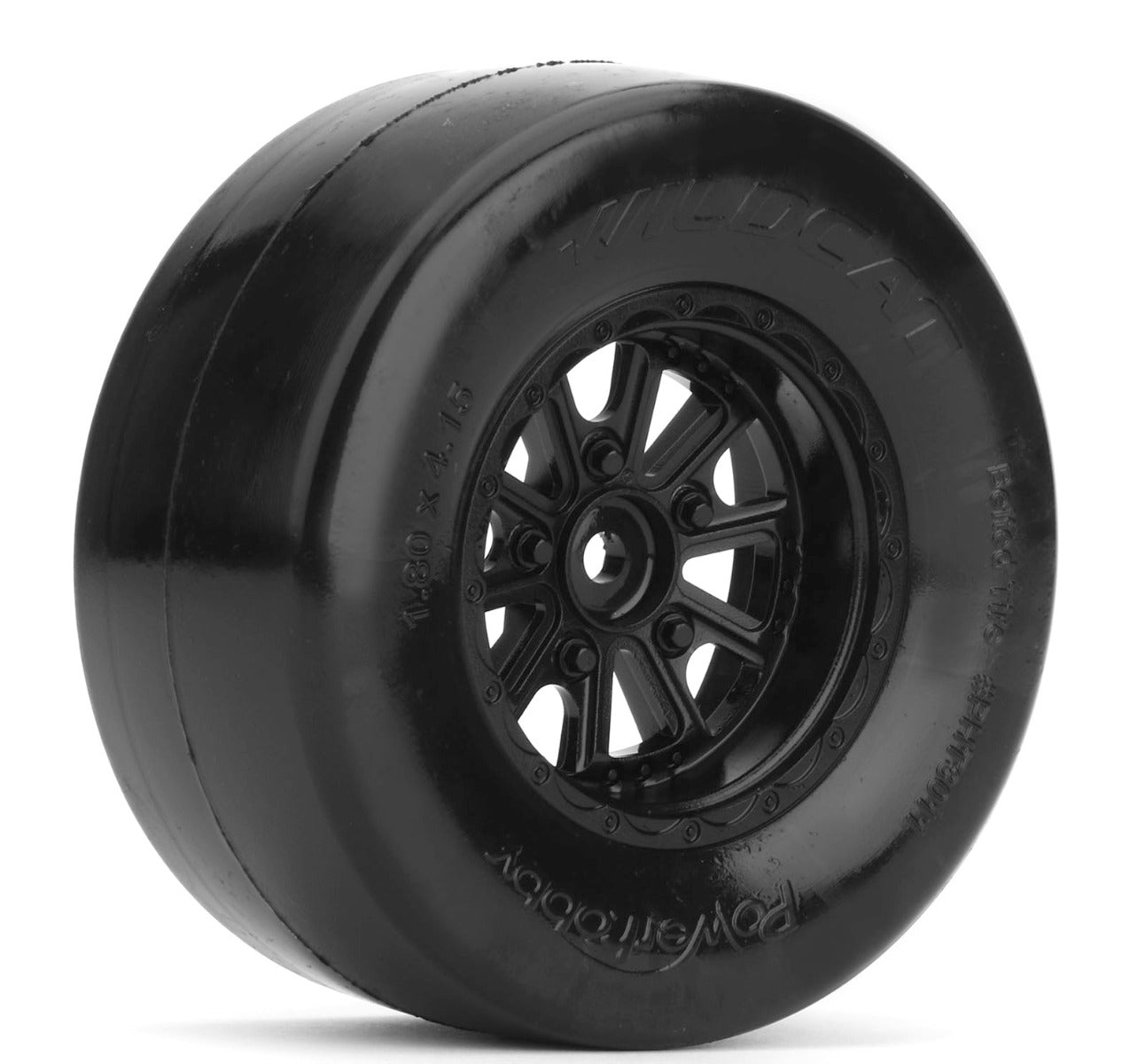 Powerhobby 1/10 Mounted Wildcat BELTED Rear 2.2"/3.0" Drag Racing Tires Soft