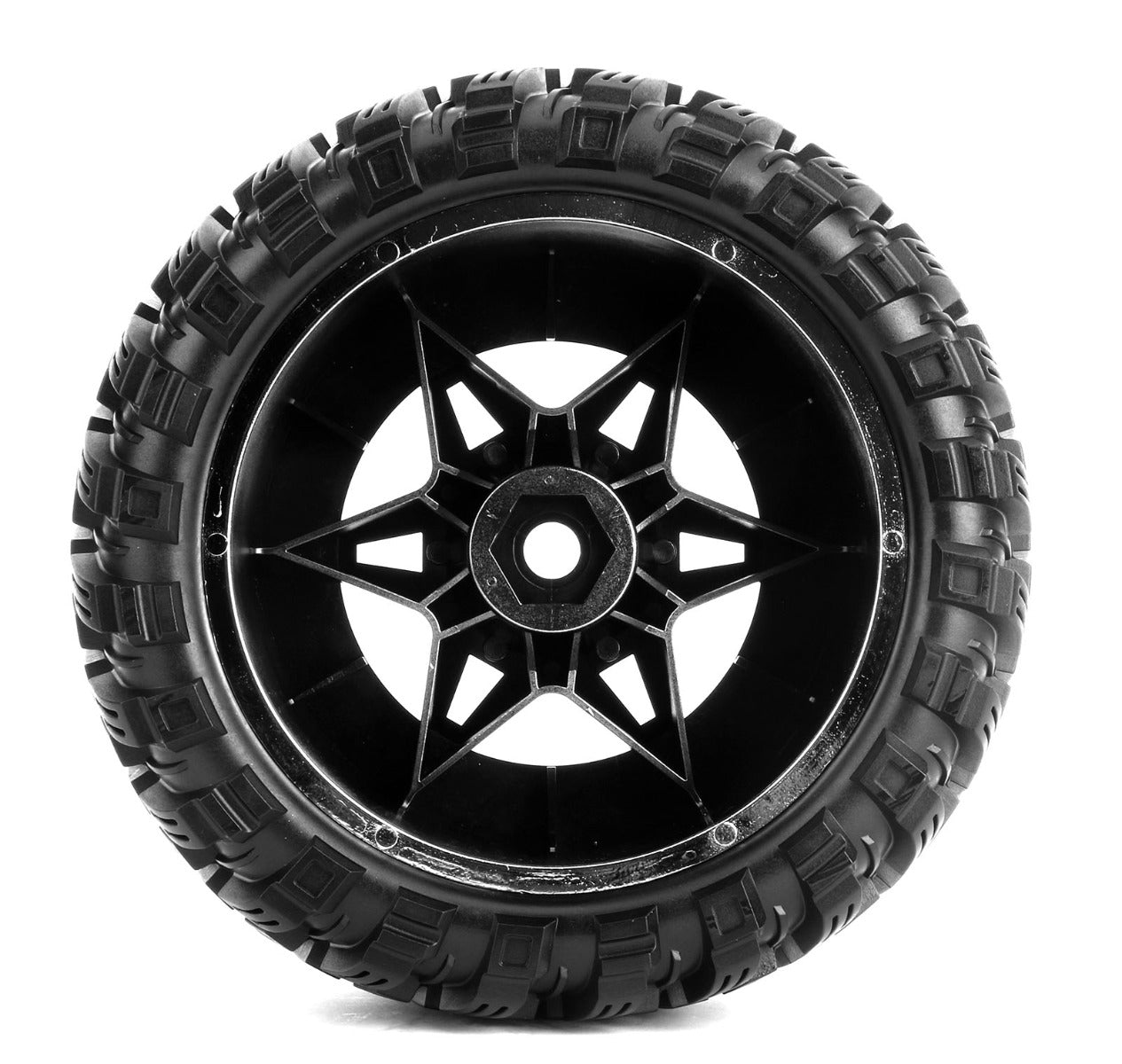Powerhobby Armor X Belted Pre-Mounted Tires FOR Traxxas X-Maxx XMaxx Black