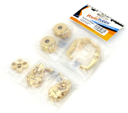 Powerhobby Brass Parts Set Hubs Knuckles Hexes Portal FOR Traxxas TRX-4
