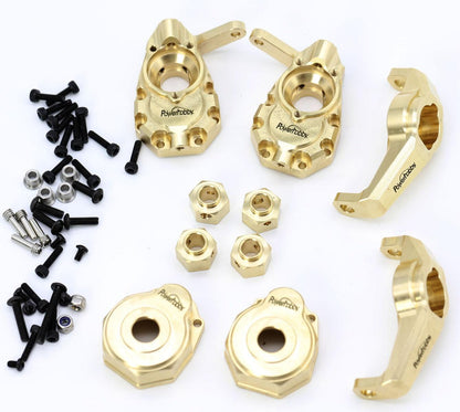 Powerhobby Brass Parts Set Hubs Knuckles Hexes Portal FOR Traxxas TRX-4