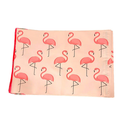 Pink Flamingo Poly Mailers Size 10x13 Colorful Shipping Bags