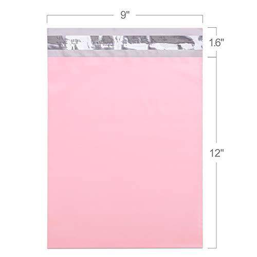 Pink Pastel Poly Mailers Size 9x12 Shipping Bags