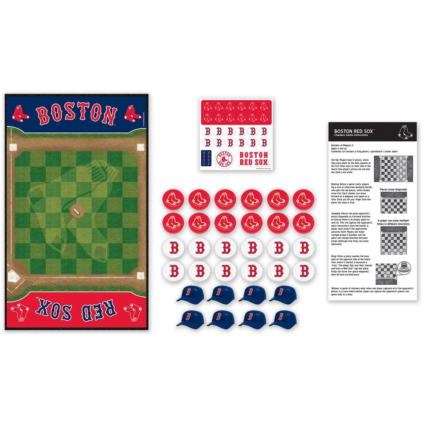 Boston Red Sox Checkers Board Game by MasterPieces Puzzle Company INC