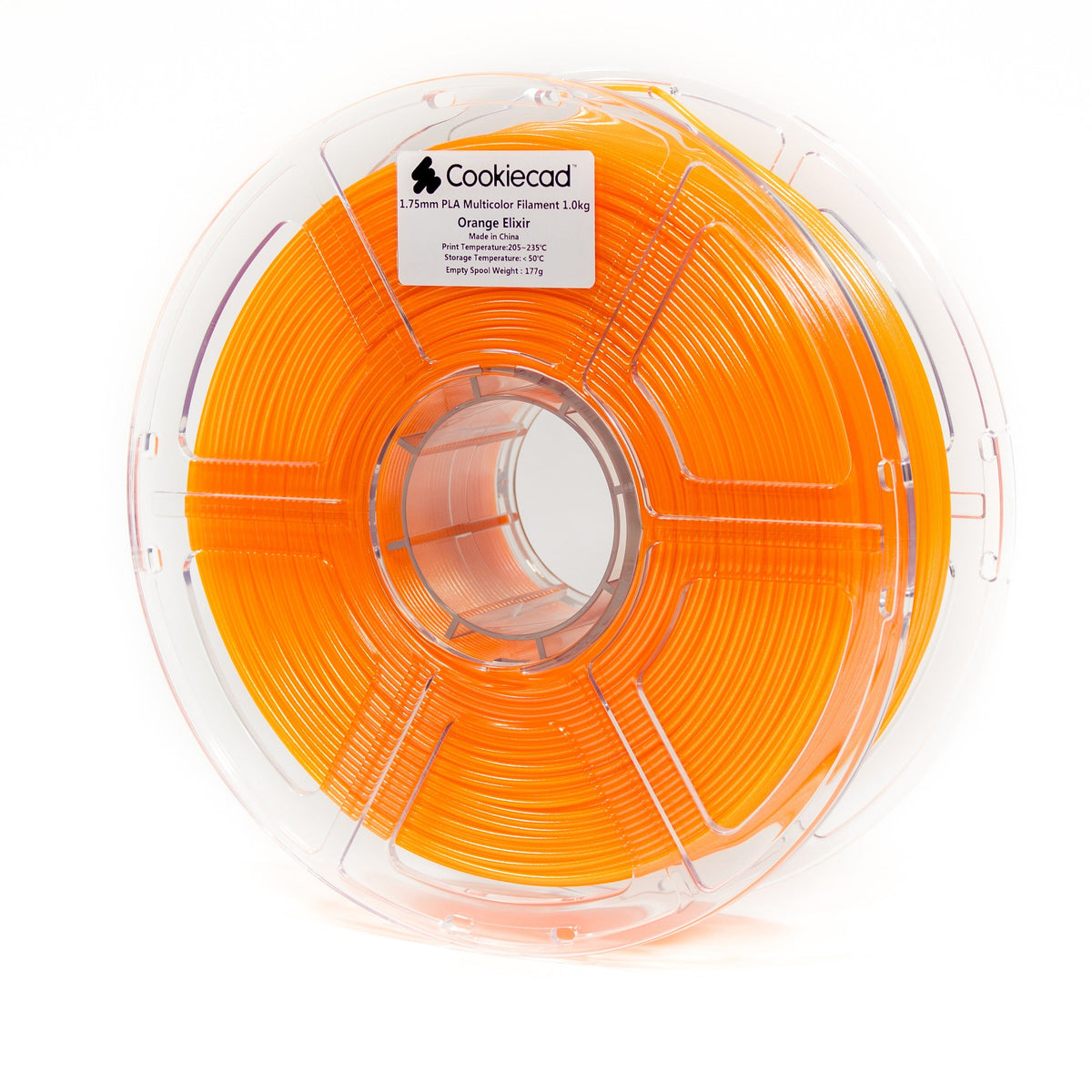 Orange Elixir PLA Filament 1.75mm, 1kg
