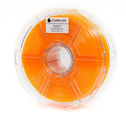 Orange Elixir PLA Filament 1.75mm, 1kg