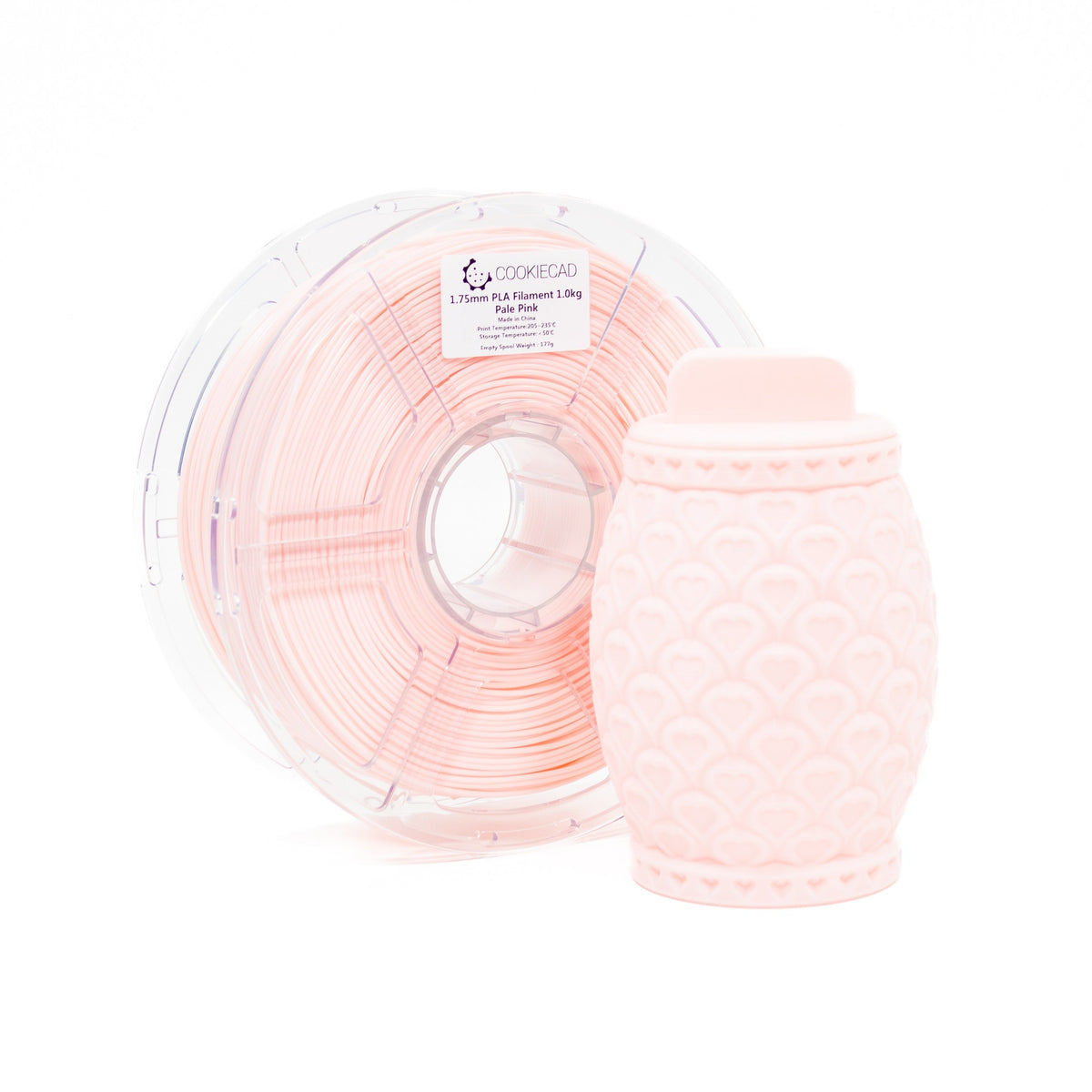 Pale Pink PLA Filament 1.75mm, 1kg