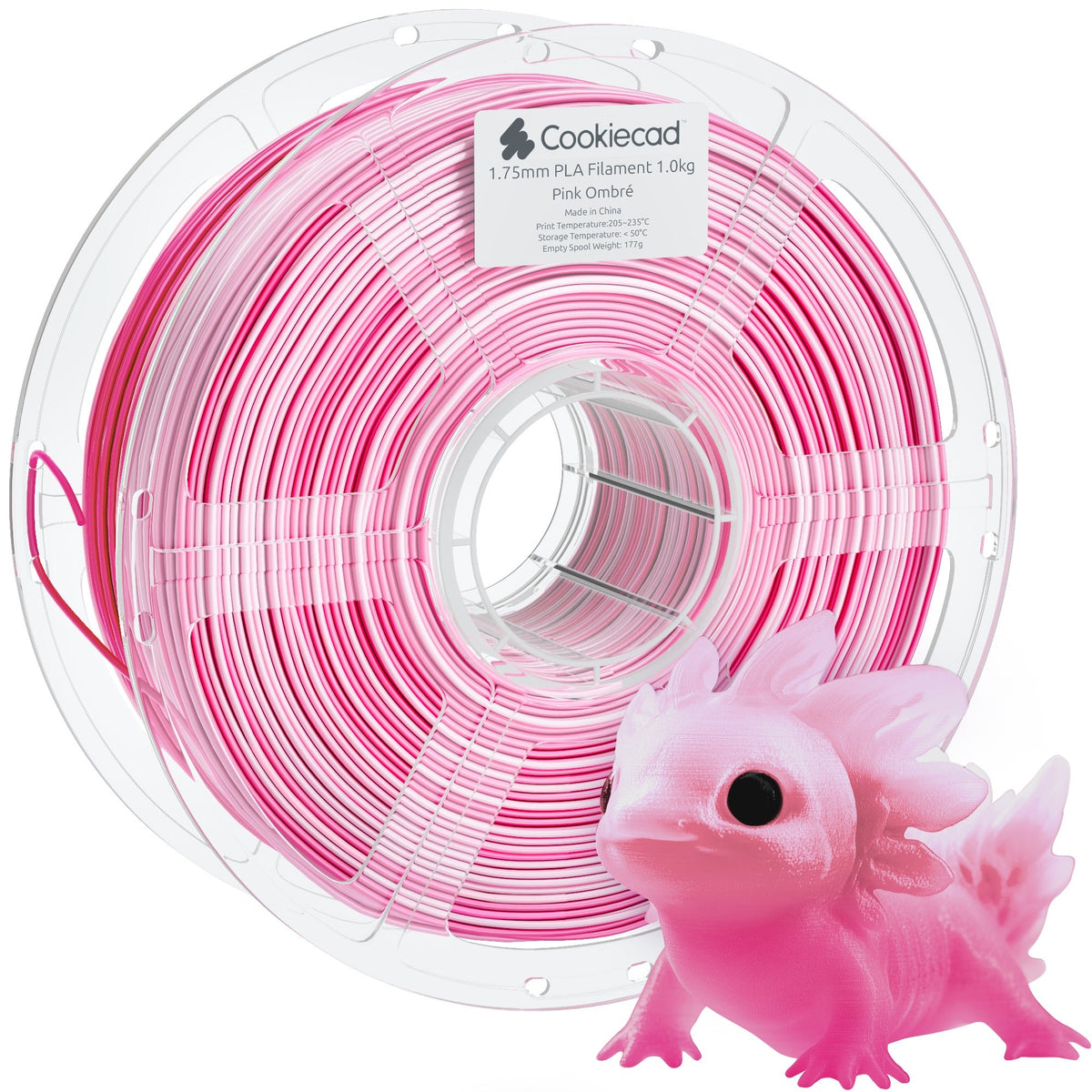 Pink Ombré PLA Filament 1.75mm, 1kg