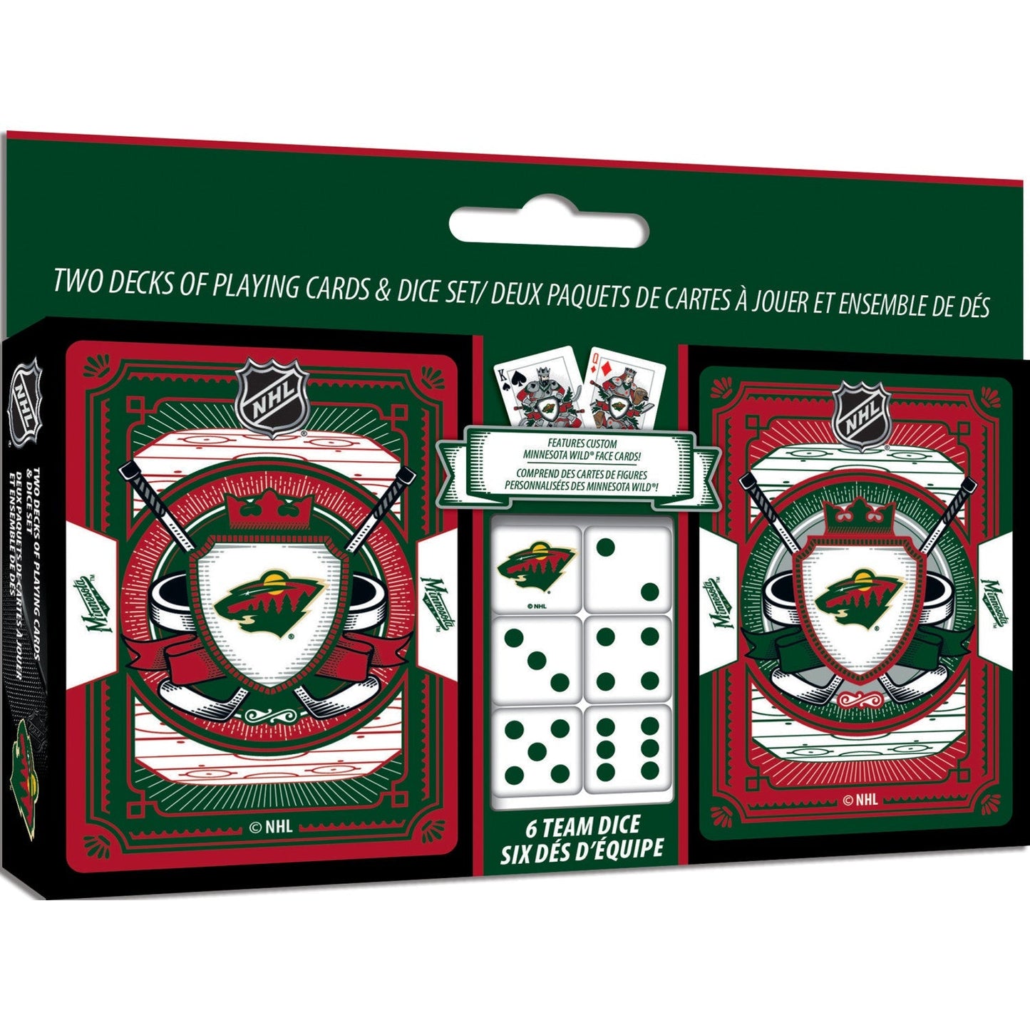 Minnesota Wild - 2-Pack Playing Cards & Dice Set by MasterPieces Puzzle Company INC
