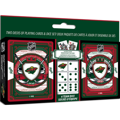 Minnesota Wild - 2-Pack Playing Cards & Dice Set by MasterPieces Puzzle Company INC