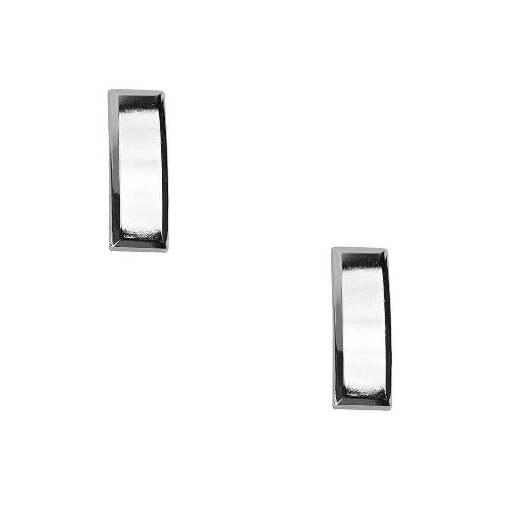 Police Lieutenant Sta-Brite Nickel Rank Pin Small 3/4" Pair