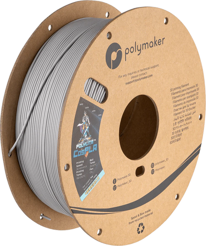 Polymaker PolyLite CosPLA Durable and Sandable PLA for Cosplay 3D Printer Filament 1KG 1.75mm