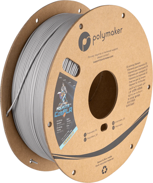 Polymaker PolyLite CosPLA Durable and Sandable PLA for Cosplay 3D Printer Filament 1KG 1.75mm