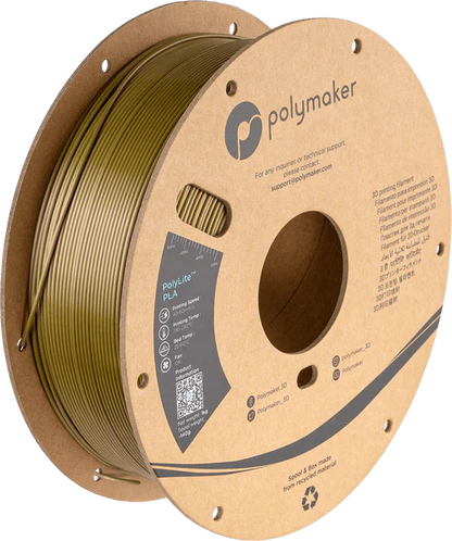 Polymaker PolyLite Silk PLA 3D Printer Filament 1KG 1.75mm