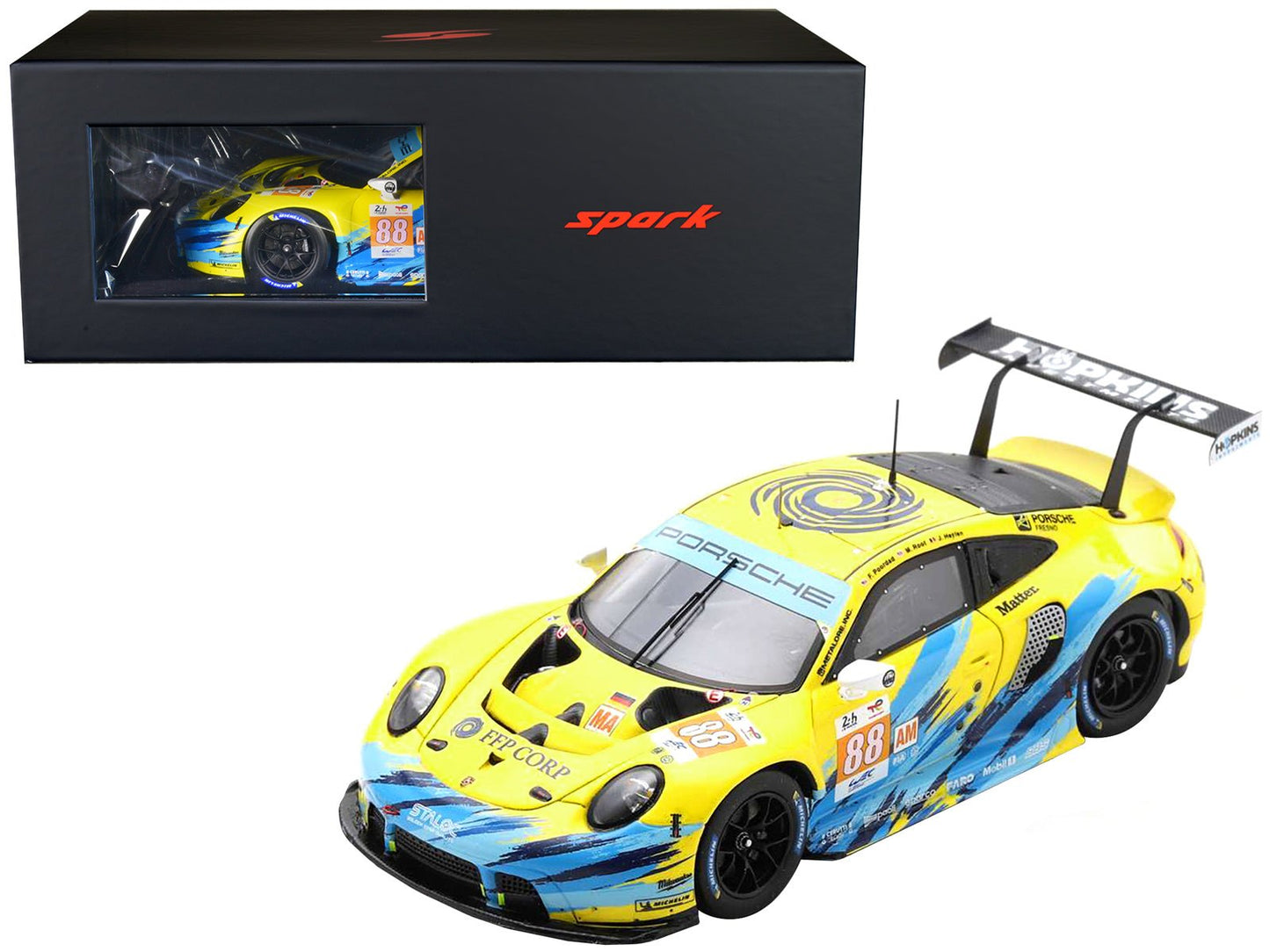 Porsche 911 RSR-19 #88 Fred Poordad - Maxwell Root - Jan Heylen "Dempsey-Proton Racing" GTE Am "24 Hours of Le Mans" (2022) with Acrylic Display Case 1/18 Model Car by Spark  free shipping USA