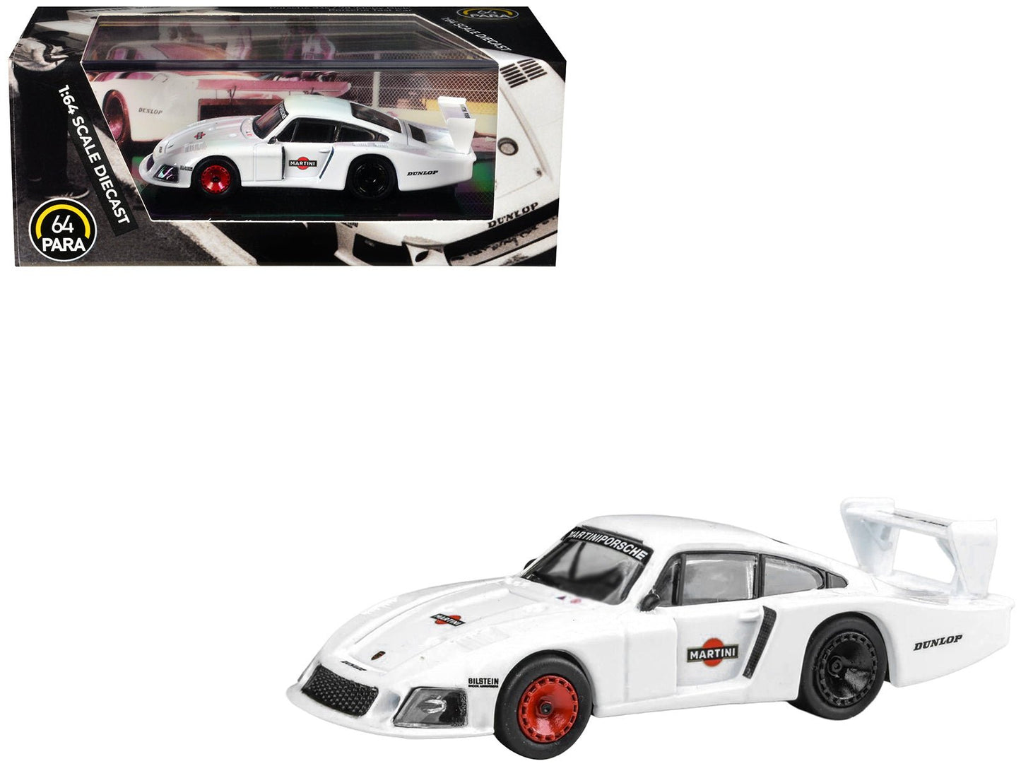 Porsche 935/78 Moby Dick "Martini Racing" White 1/64 Diecast Model Car by Paragon Models  free shipping USA