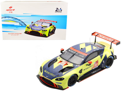 Porsche Aston Martin Vantage AMR #98 Marcos Gomes - Paul Dalla Lana - Nicki Thiim "Aston Martin Racing" LMGTE Am Class 24 Hours of Le Mans (2021) 1/18 Model Car by Spark  free shipping USA