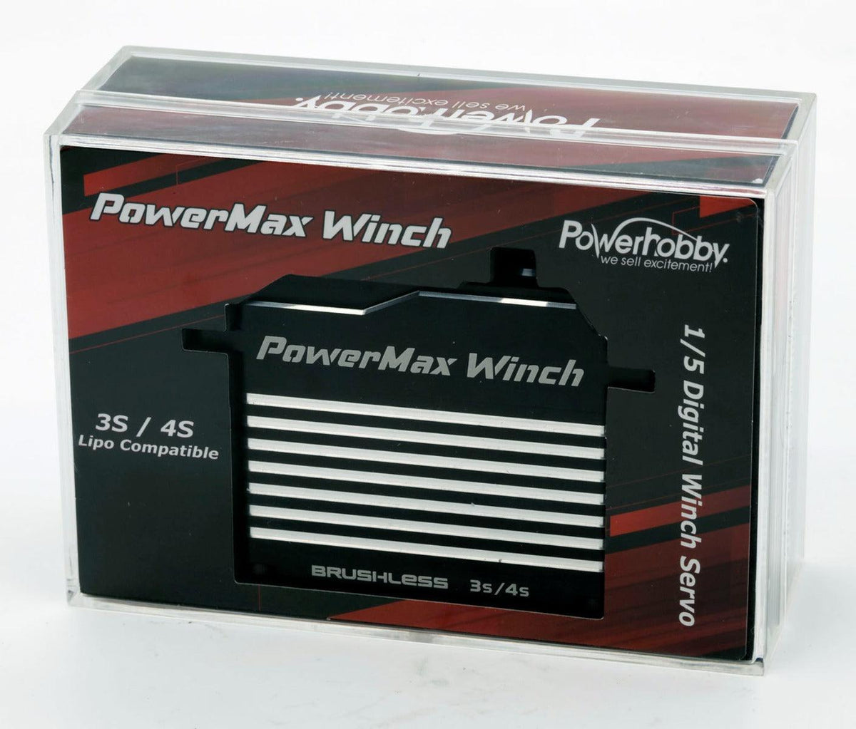 Powerhobby POWERMAX WINCH 1/5th Scale High Torque / Speed Brushless 3S 4S Servo