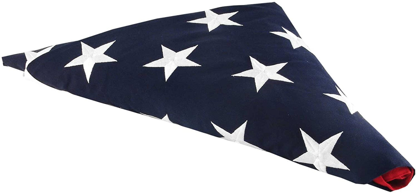 5' X 9.5' American Burial Pre Folded Flag.