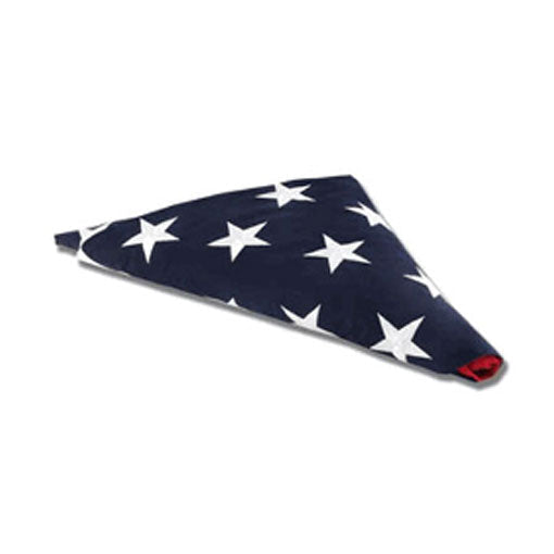 Folded large American flag, Folded flag for flag case