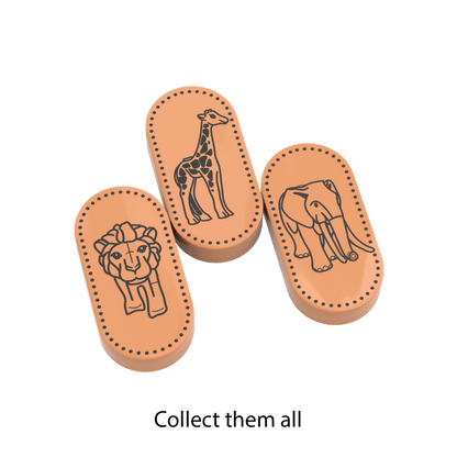 Pressed Penny - Elephant- Custom Printed 1x2 Tile - Made Using LEGO® Parts
