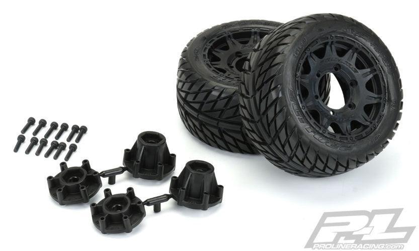 Pro-Line 10161-10 Street Fighter LP 2.8" Street Tires Stamped Rustler Jato
