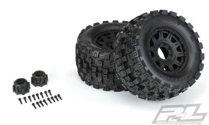 Pro-Line Badlands MX38 HP Belted 3.8" Pre-Mounted Truck Tires (Black) (M2)