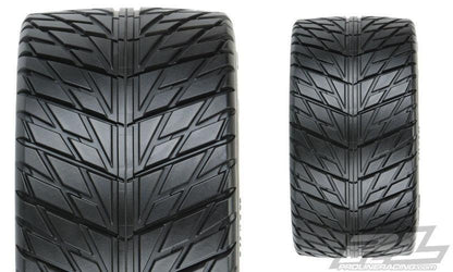 Pro-Line Street Fighter HP 3.8" Street Belted Tire Mounted For MT Mounted
