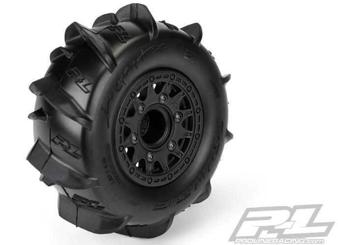 Pro-Line Dumont Paddle SC 2.2"/3.0" Sand/Snow Tires Mounted Traxxas Slash