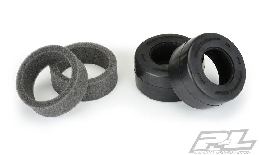 Pro-Line Reaction + HP Wide SC S3 (Soft) Drag Racing Belted Tires For Pro-Line