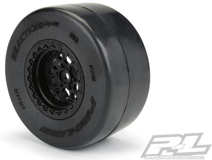 Pro-Line Reaction + HP Wide SC S3 (Soft) Drag Racing Belted Tires For Pro-Line