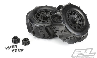 Pro-Line Dumont 3.8" Paddle Sand/Snow Tires Mounted For 17mm MT Traxxas Maxx
