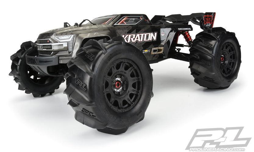 Pro-Line Dumont 3.8" Paddle Sand/Snow Tires Mounted For 17mm MT Traxxas Maxx