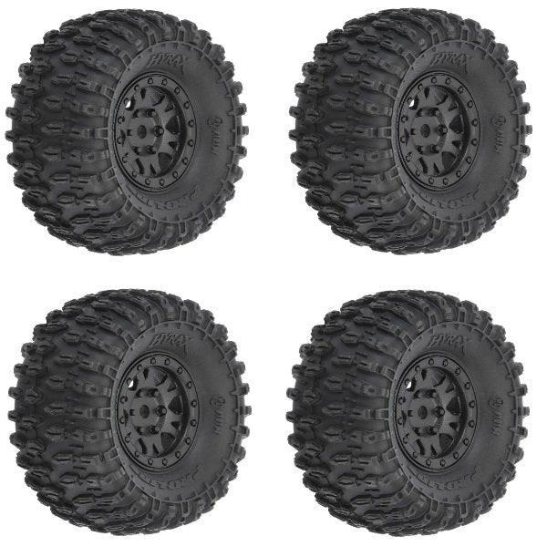 Pro-Line 10194-10 1.0" Hyrax Mounted Tires / Wheels (4) Axial SCX24