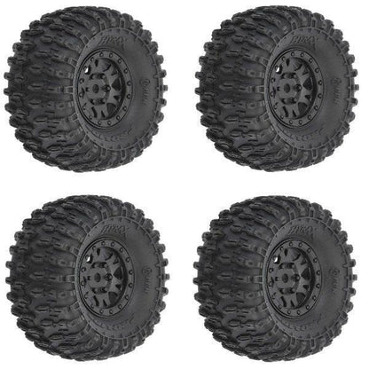 Pro-Line 10194-10 1.0" Hyrax Mounted Tires / Wheels (4) Axial SCX24