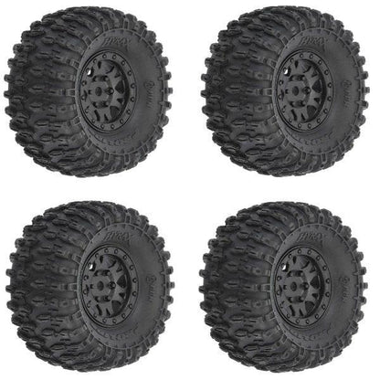 Pro-Line 10194-10 1.0" Hyrax Mounted Tires / Wheels (4) Axial SCX24