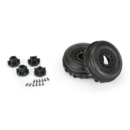 Pro-Line 1/10 Dumont Paddle/Rib 2.2"/3.0" SC Mounted 12mm Black Raid (2)
