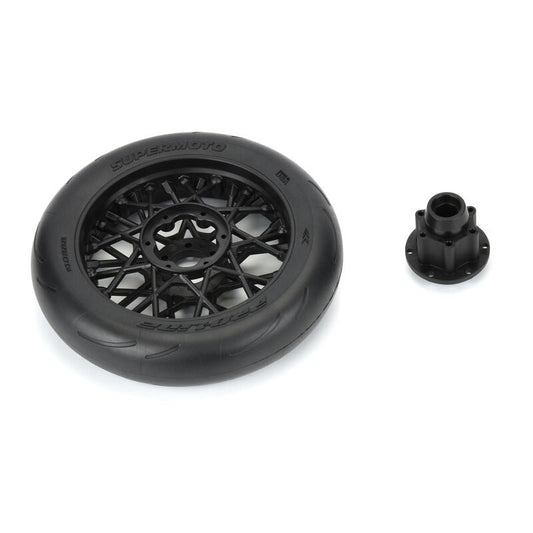 Pro-Line 1/4 Supermoto S3 Motorcycle Front Mounted Tires Losi PROMOTO MX