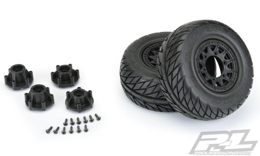 Pro-Line Street Fighter SC 2.2"/3.0" Street Tires Mounted For Mounted on Raid