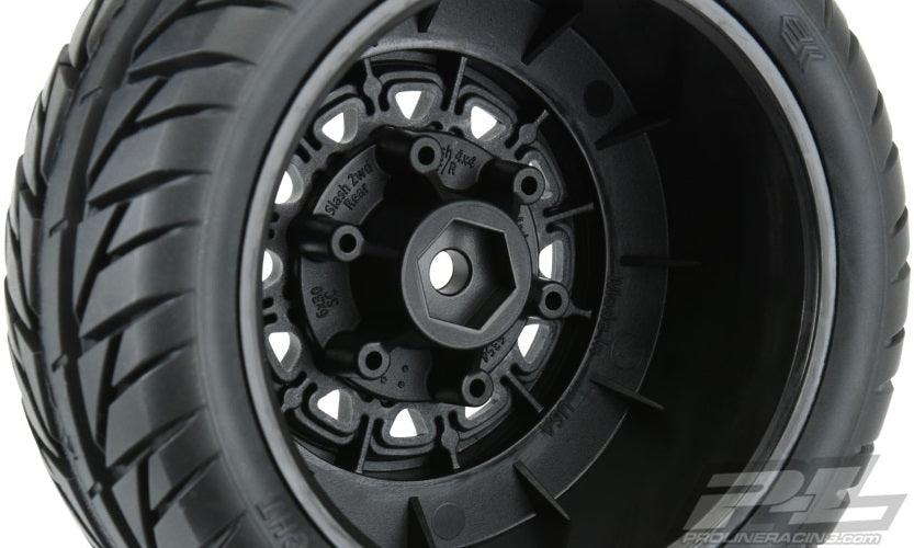 Pro-Line Street Fighter SC 2.2"/3.0" Street Tires Mounted For Mounted on Raid