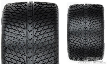 Pro-Line Road Rage 3.8" Street Tires Mounted For 17mm MT Mounted on Raid Black