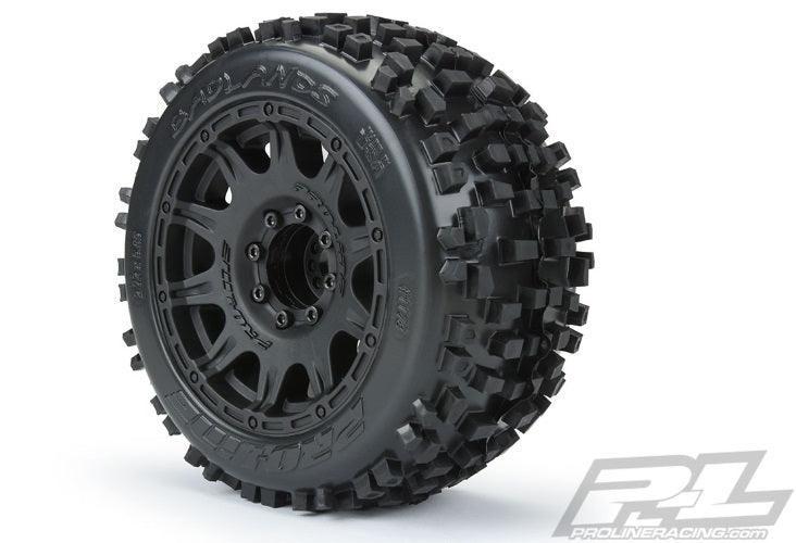 Pro-Line Badlands 3.8" All Terrain Tires Mounted For 17mm MT Front or Rear