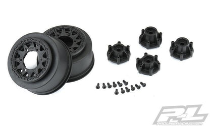 Pro-Line Raid 2.2"/3.0" Black 6x30 Removable Hex SC Wheels Traxxas Slash