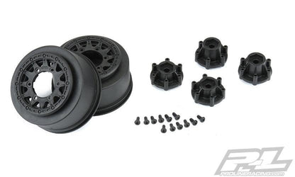 Pro-Line Raid 2.2"/3.0" Black 6x30 Removable Hex SC Wheels Traxxas Slash