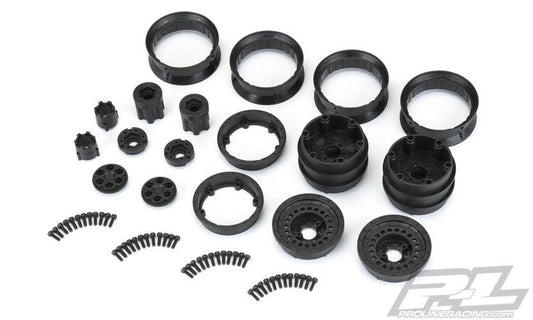 Pro-Line 2786-00 Carbine 1.9" Black Plastic Internal Bead-Loc Dually Wheels